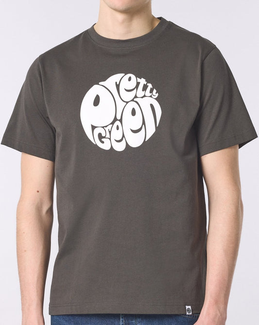 Pretty Green Gillespie Logo T Shirt Charcoal