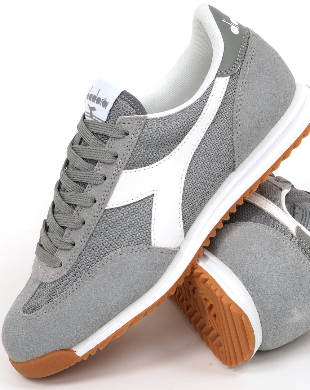 Diadora Cross Trainers Gray Limestone