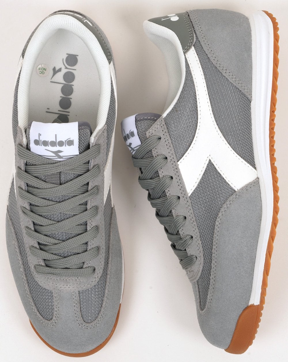 Diadora Cross Trainers Gray Limestone