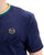 Sergio Tacchini Monte Velour T Shirt Navy Blue