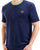 Sergio Tacchini Monte Velour T Shirt Navy Blue