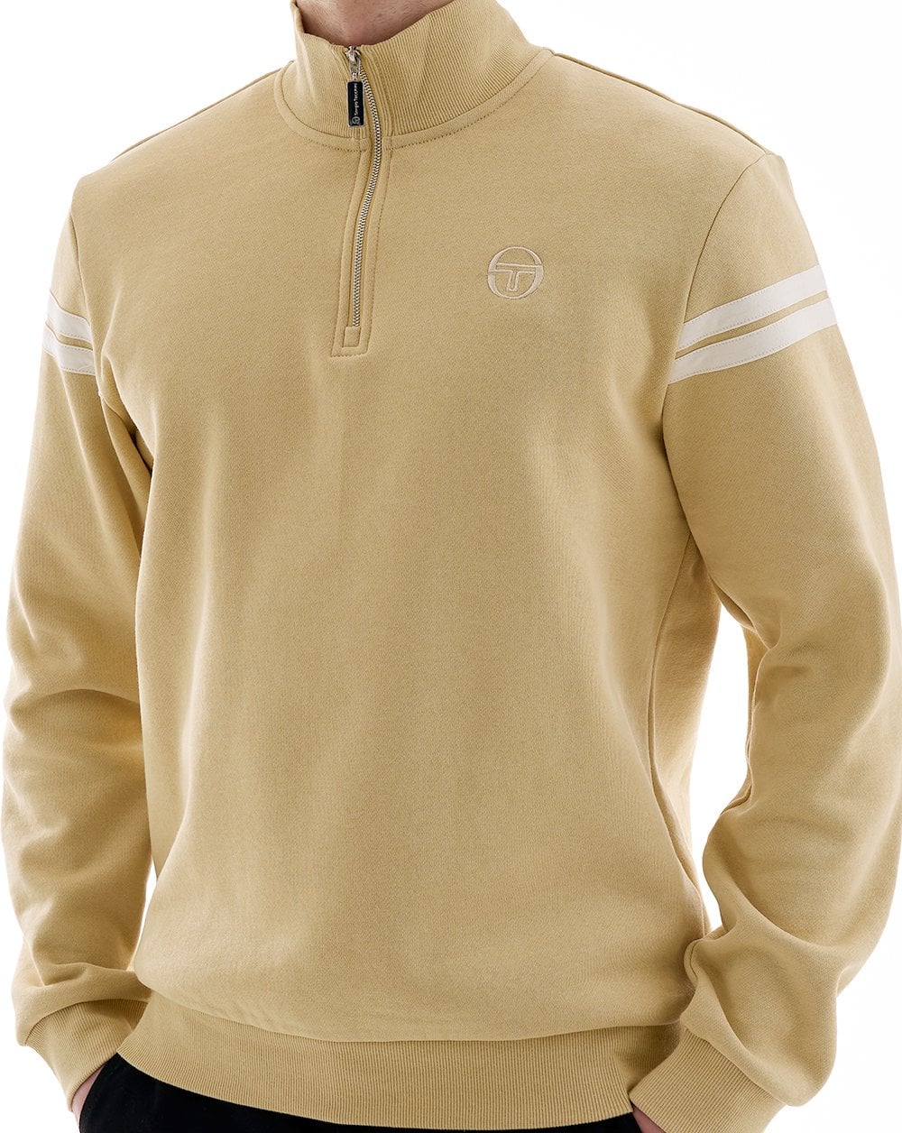 Sergio Tacchini Maurizio 1/4 Zip Sweat Sand