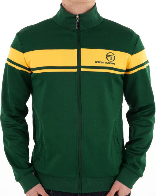 Sergio Tacchini Masters Track Top Deep Green / Yellow
