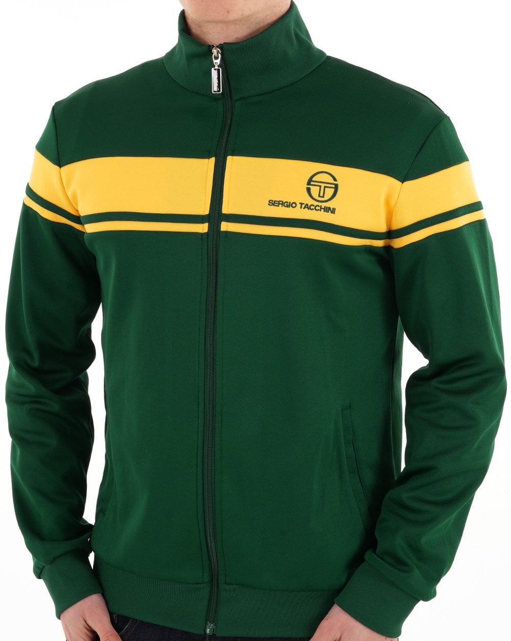 Sergio Tacchini Masters Track Top Deep Green / Yellow