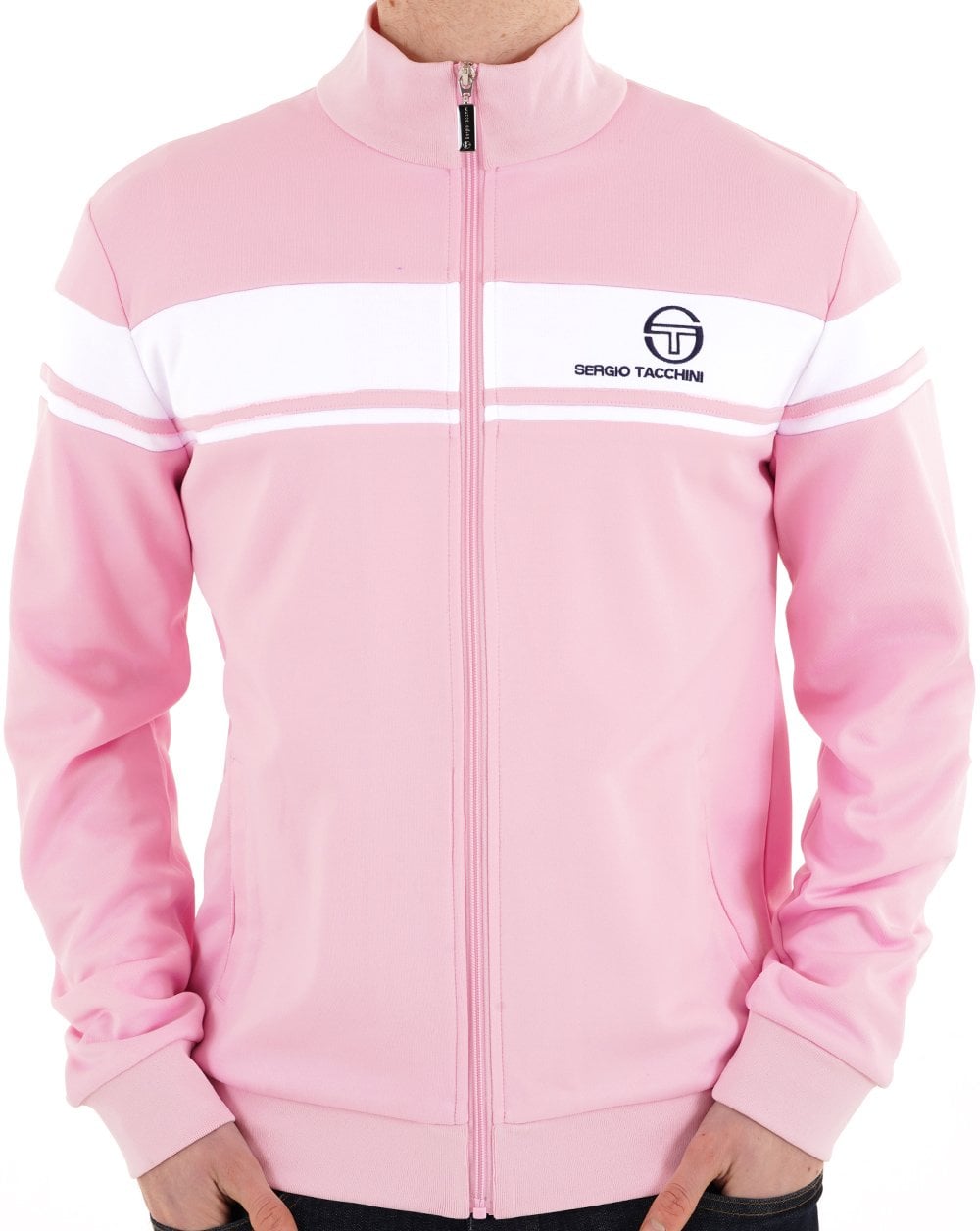 Sergio Tacchini Masters Track Top Pink/White