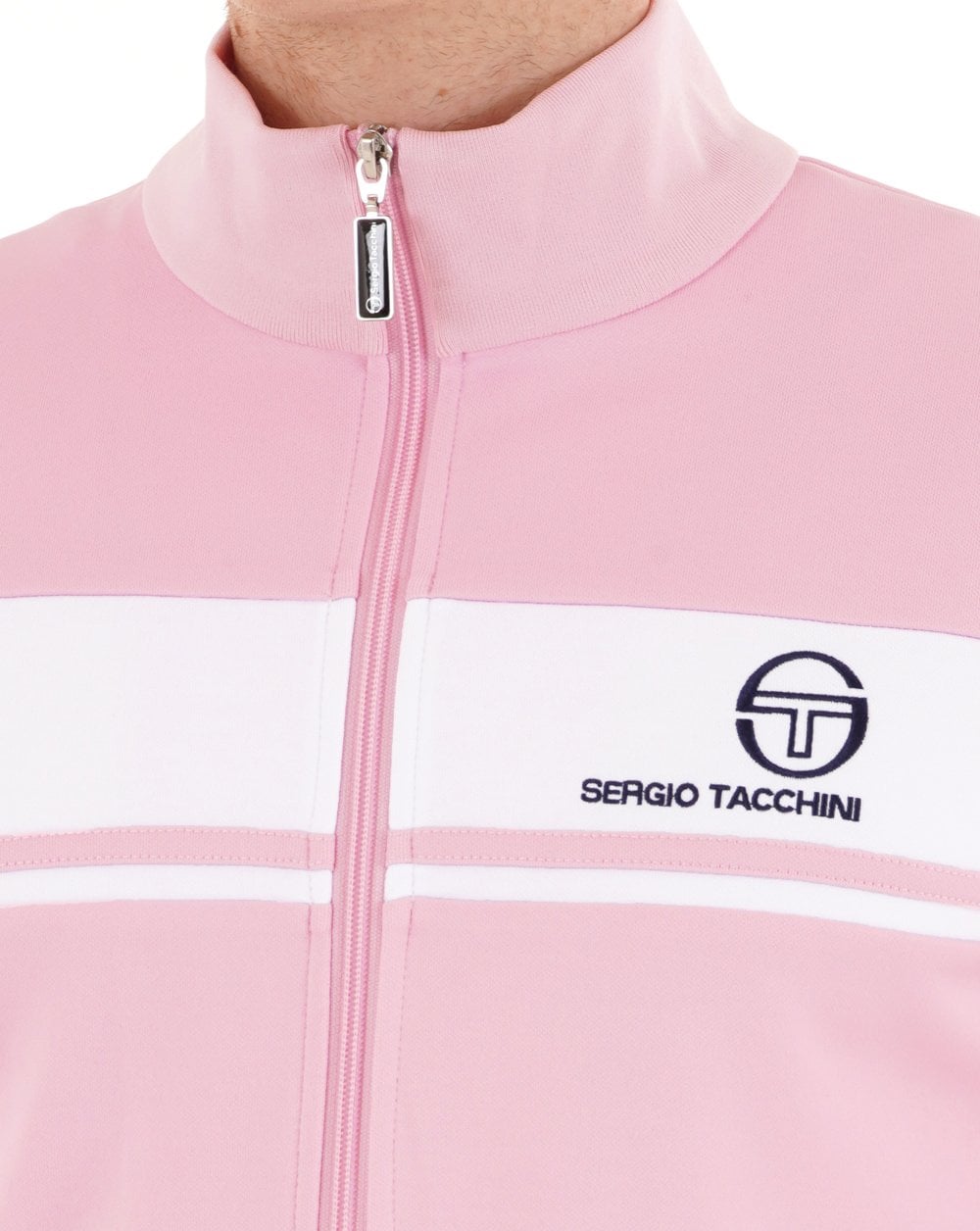 Sergio Tacchini Masters Track Top Pink/White