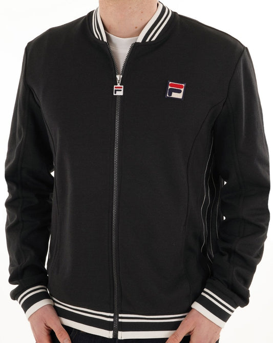 Fila Vintage MK1 Settanta Track Top Black White