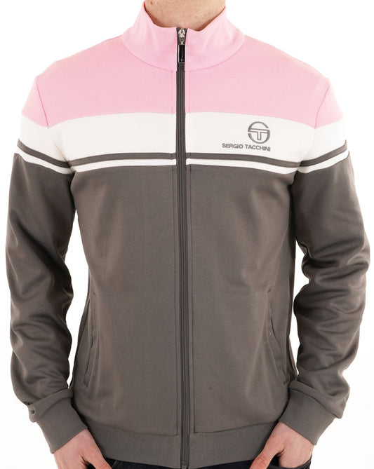 Sergio Tacchini Sergio Tacchini Masters Track Top Charcoal/Gardenia/Lilac