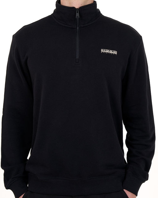 Napapijri Small Box Half Zip Sweat Black