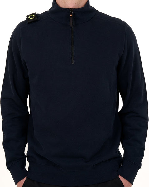 MA.STRUM Quarter Zip Sweatshirt Ink Navy