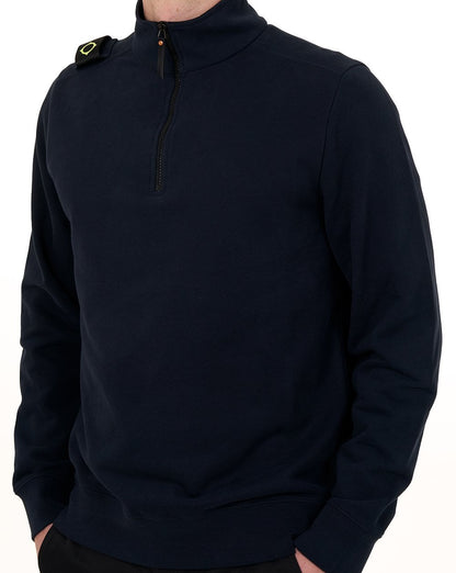MA.STRUM Quarter Zip Sweatshirt Ink Navy