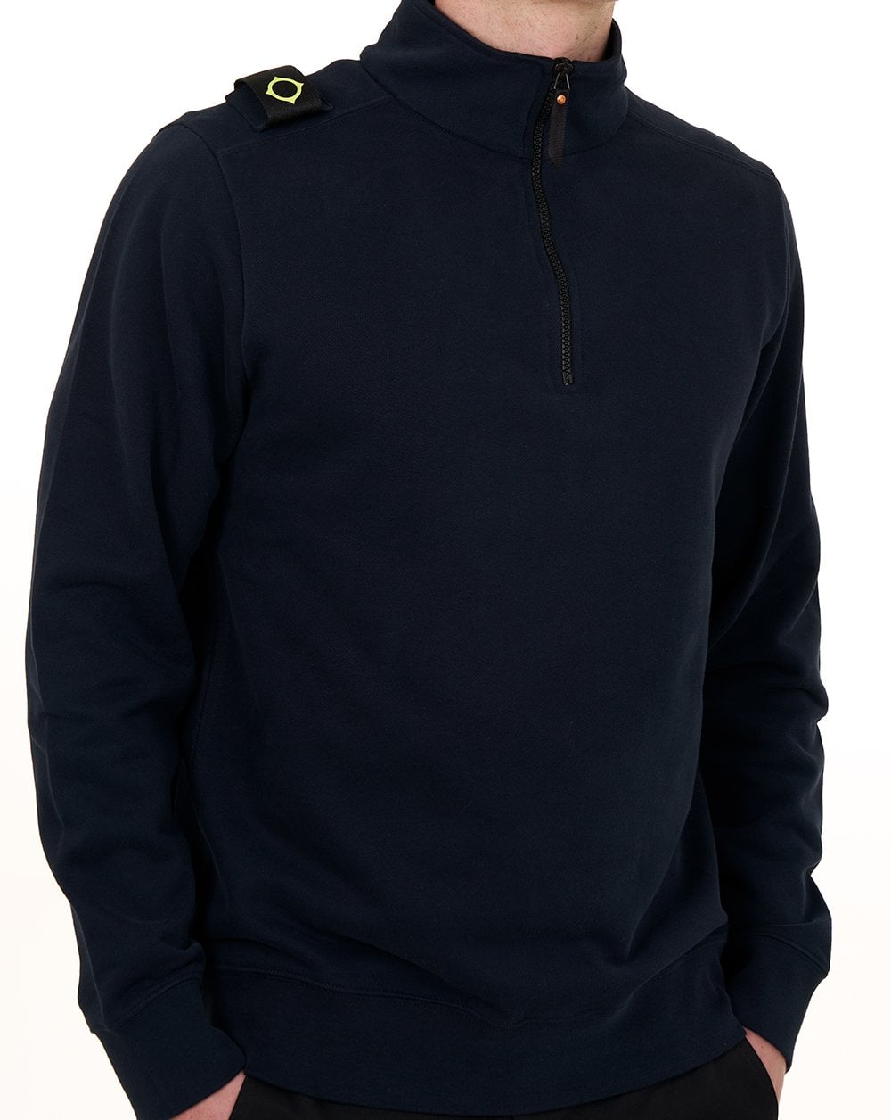 MA.STRUM Quarter Zip Sweatshirt Ink Navy