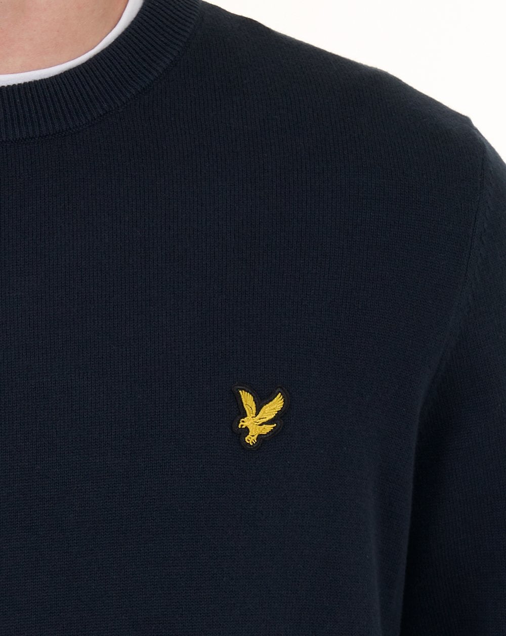 Lyle & Scott Cotton Crew Neck Jumper Dark Navy