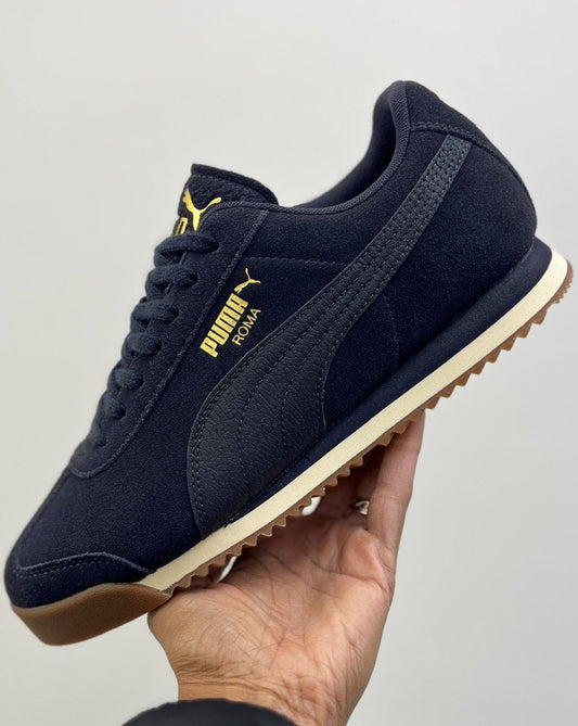 Puma Roma Suede Trainers Navy
