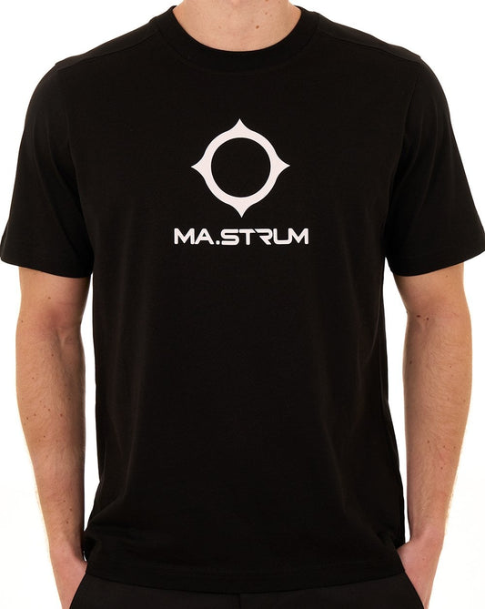 MA.STRUM Beam Logo T Shirt Jet Black