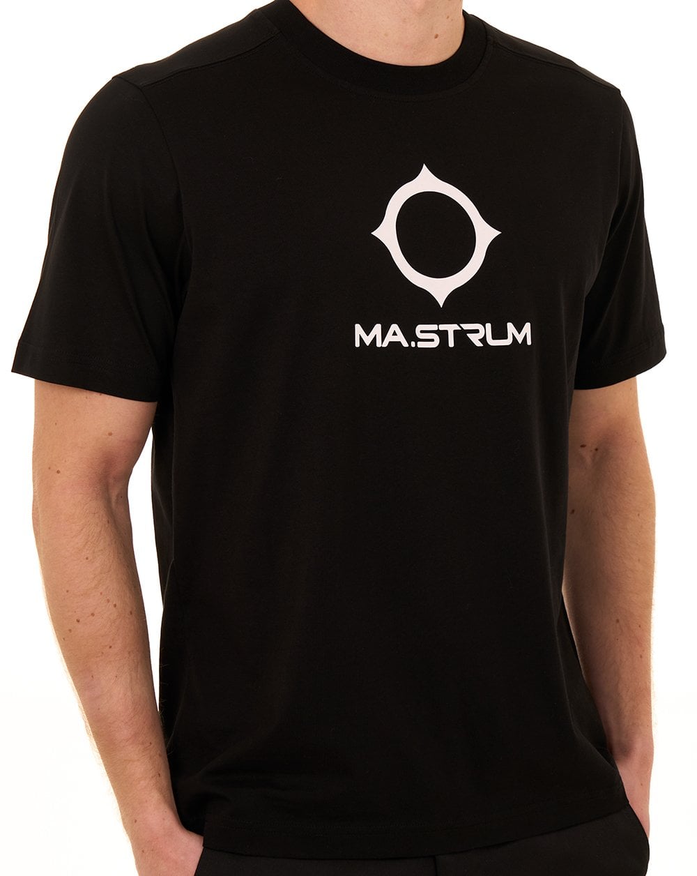 MA.STRUM Beam Logo T Shirt Jet Black
