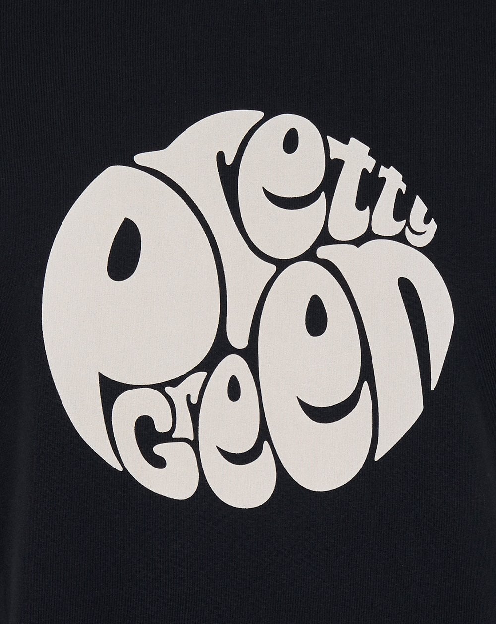 Pretty Green Gillespie Logo T Shirt Black/Grey