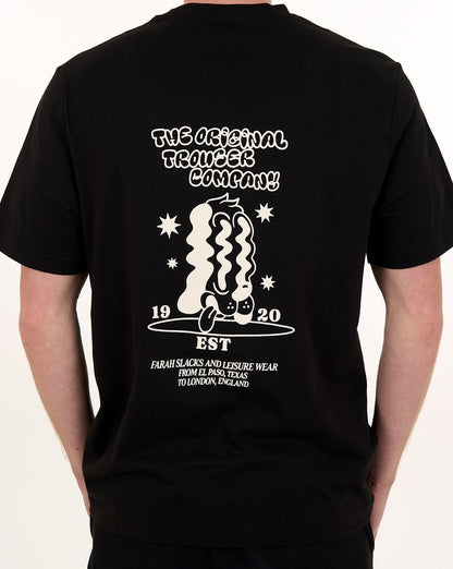 Farah Tristan Graphic Tee Black