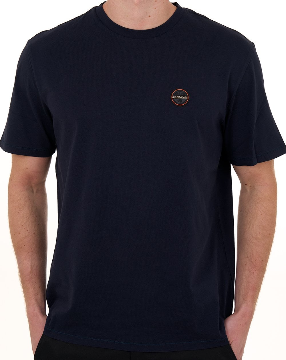 Napapijri Small Badge T Shirt Blue Marine