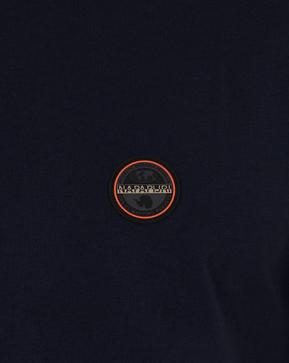 Napapijri Small Badge T Shirt Blue Marine