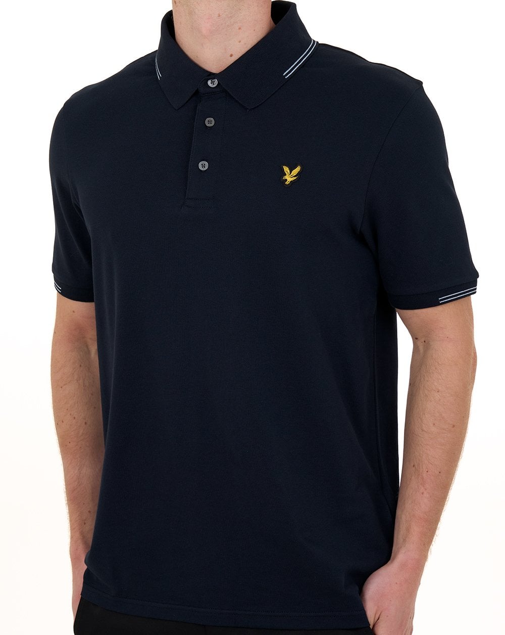 Lyle And Scott Lyle & Scott Fine Tipped Polo Shirt Dark Navy