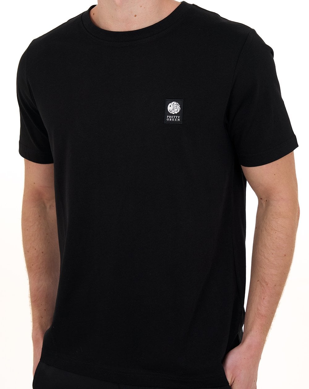 Pretty Green Sinclair T Shirt Black