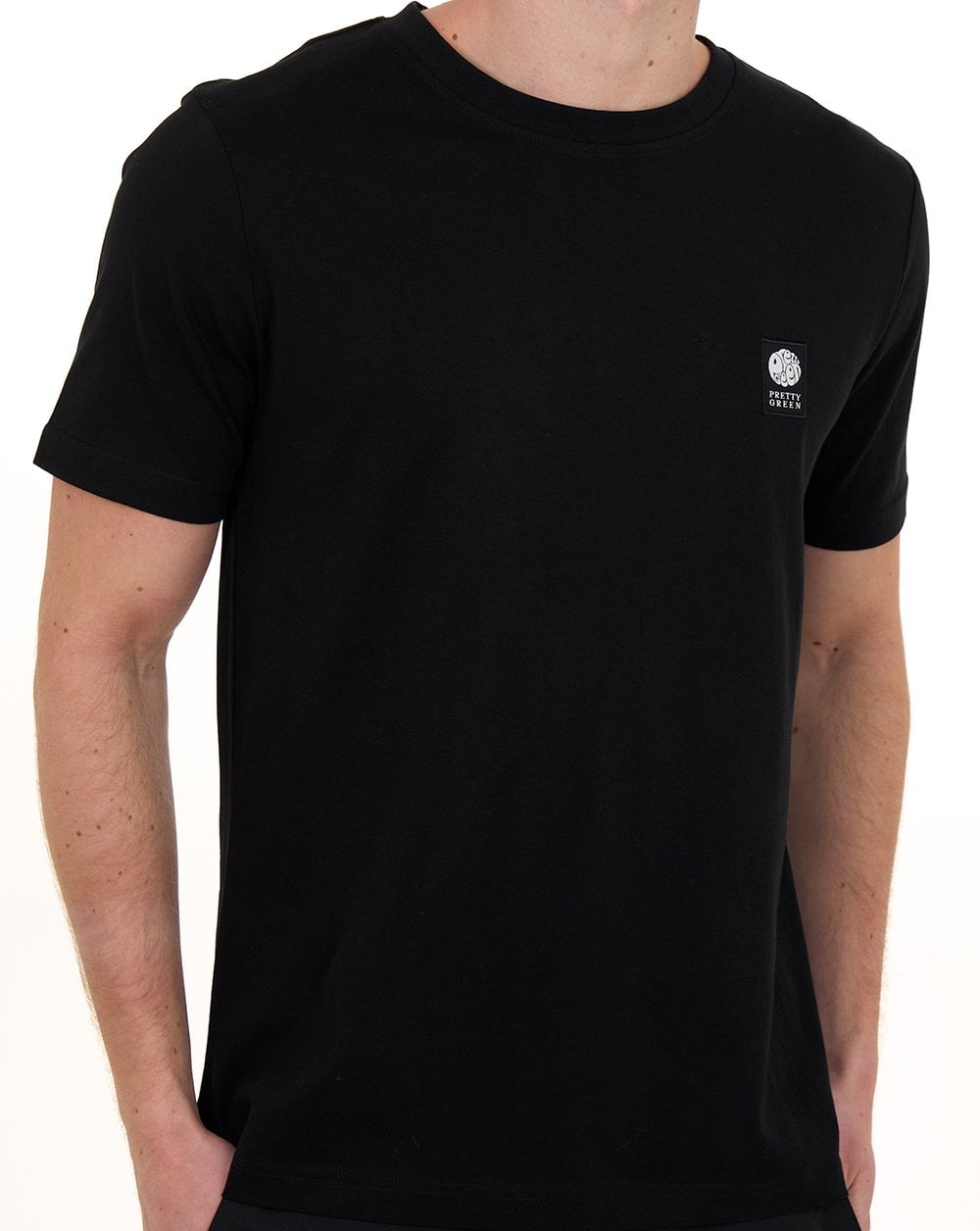 Pretty Green Sinclair T Shirt Black
