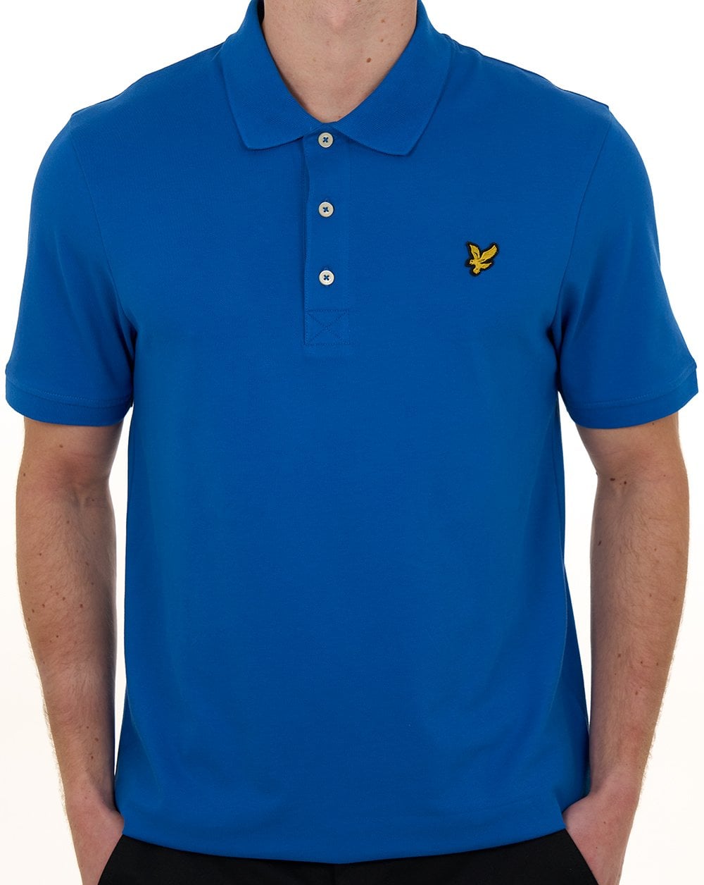 Lyle & Scott Plain Polo Shirt Lucid Blue