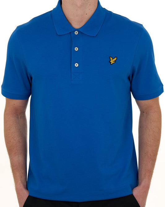 Lyle & Scott Plain Polo Shirt Lucid Blue