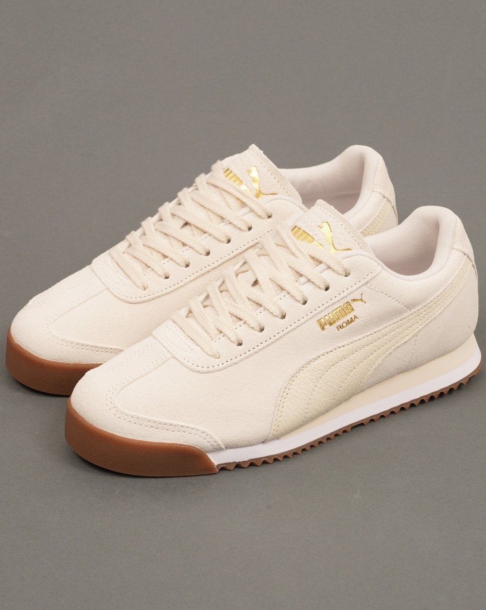 Puma Roma Suede Trainers Off White