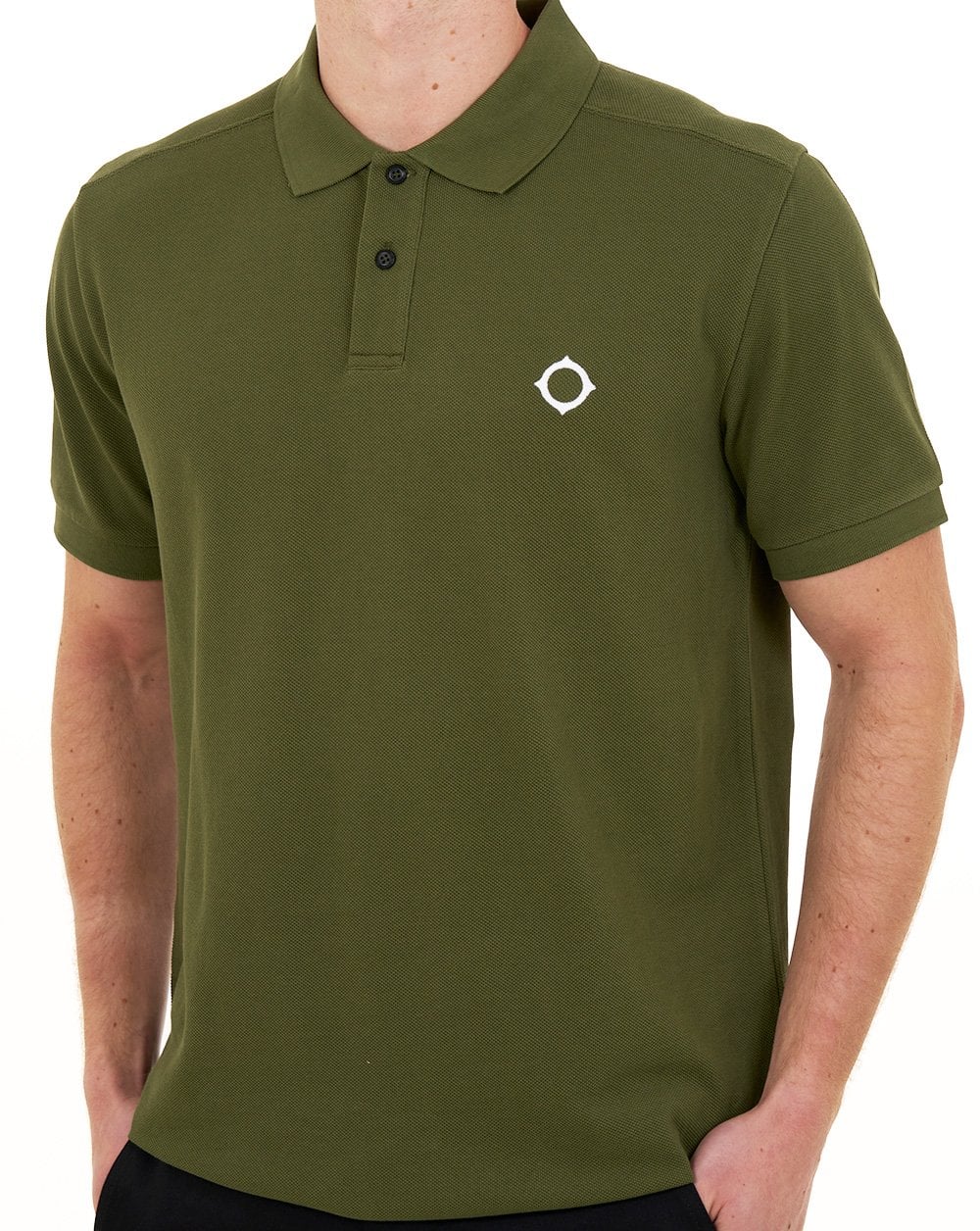 MA.STRUM Pique Polo Bronze Green