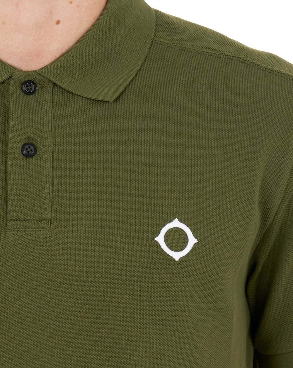 MA.STRUM Pique Polo Bronze Green