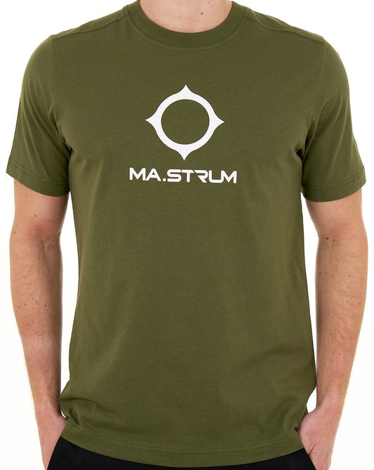 MA.STRUM Beam Logo T Shirt Bronze Green