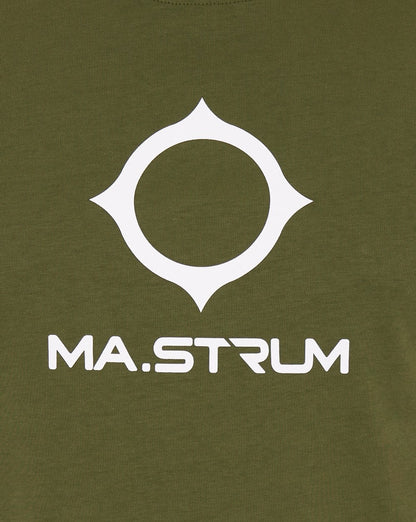 MA.STRUM Beam Logo T Shirt Bronze Green
