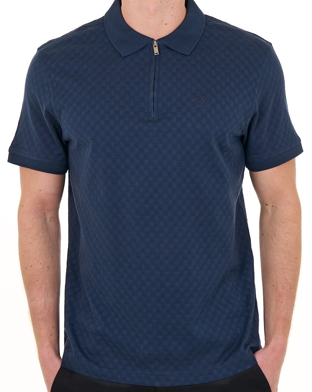 Barbour Hockham Tailored Polo Navy