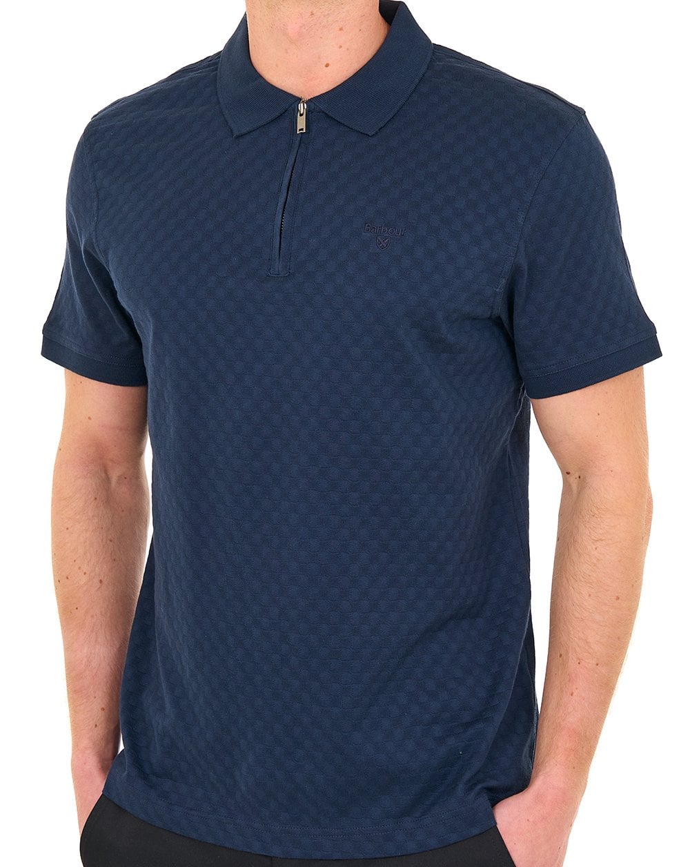 Barbour Hockham Tailored Polo Navy