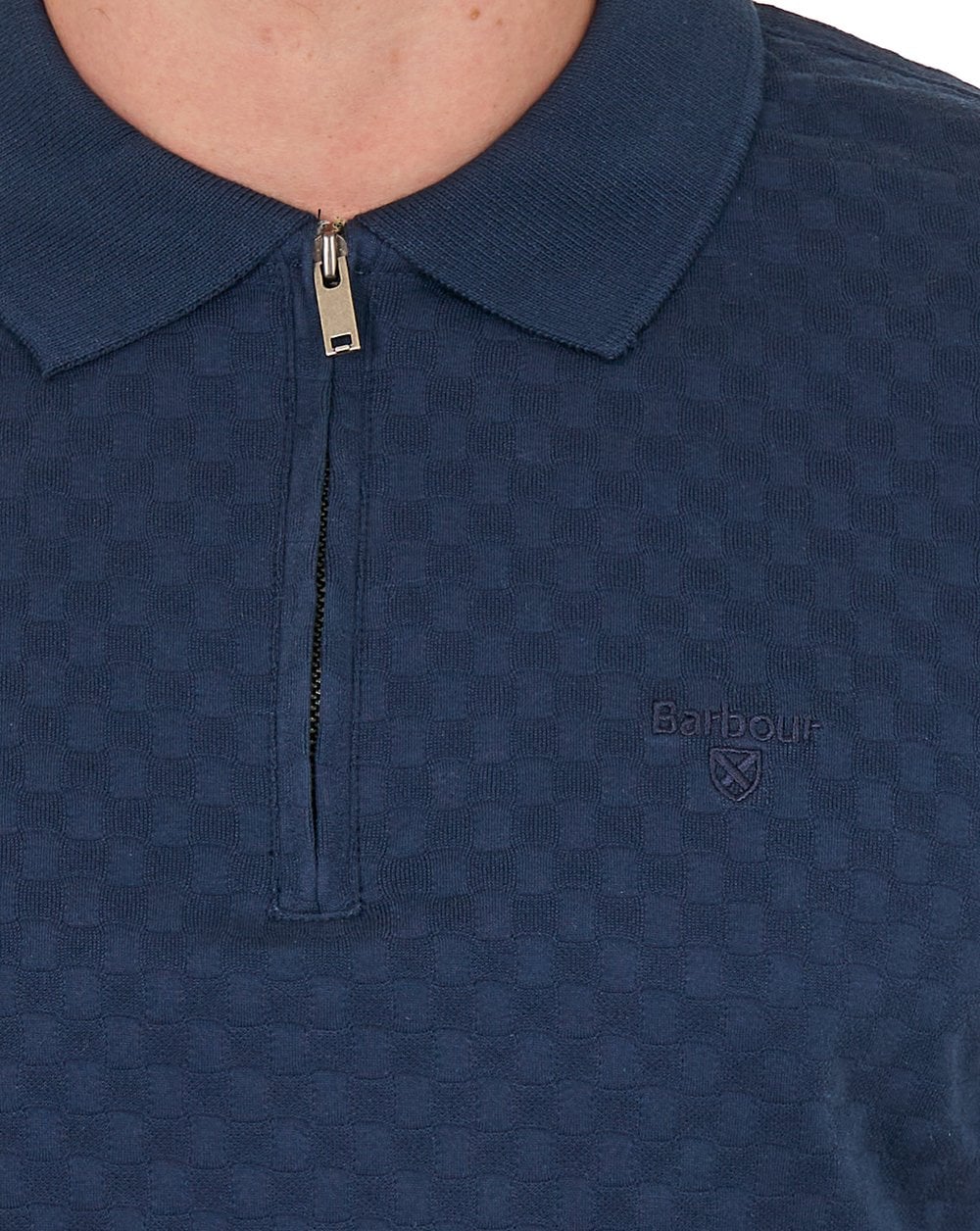 Barbour Hockham Tailored Polo Navy