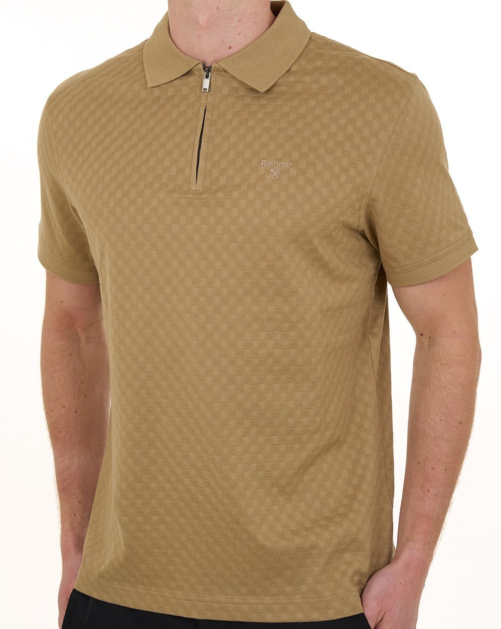 Barbour Hockham Tailored Polo Washed Stone