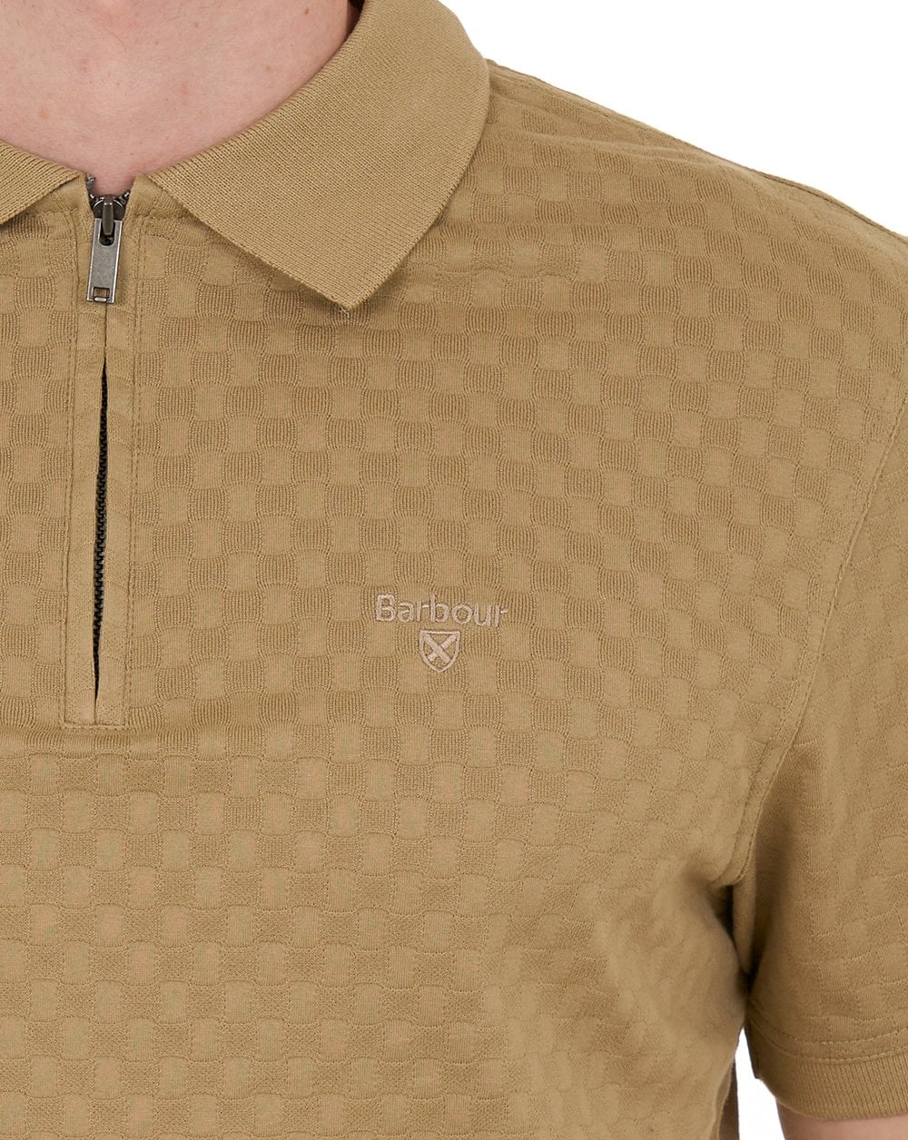 Barbour Hockham Tailored Polo Washed Stone