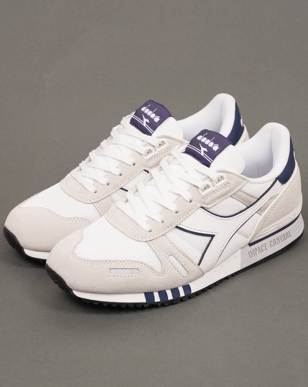 Diadora Titan Trainers White/Nautical Blue