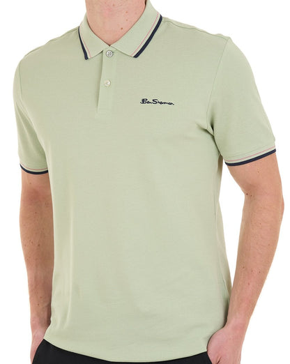 Ben Sherman Signature Pique Polo Pistachio