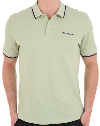 Ben Sherman Signature Pique Polo Pistachio