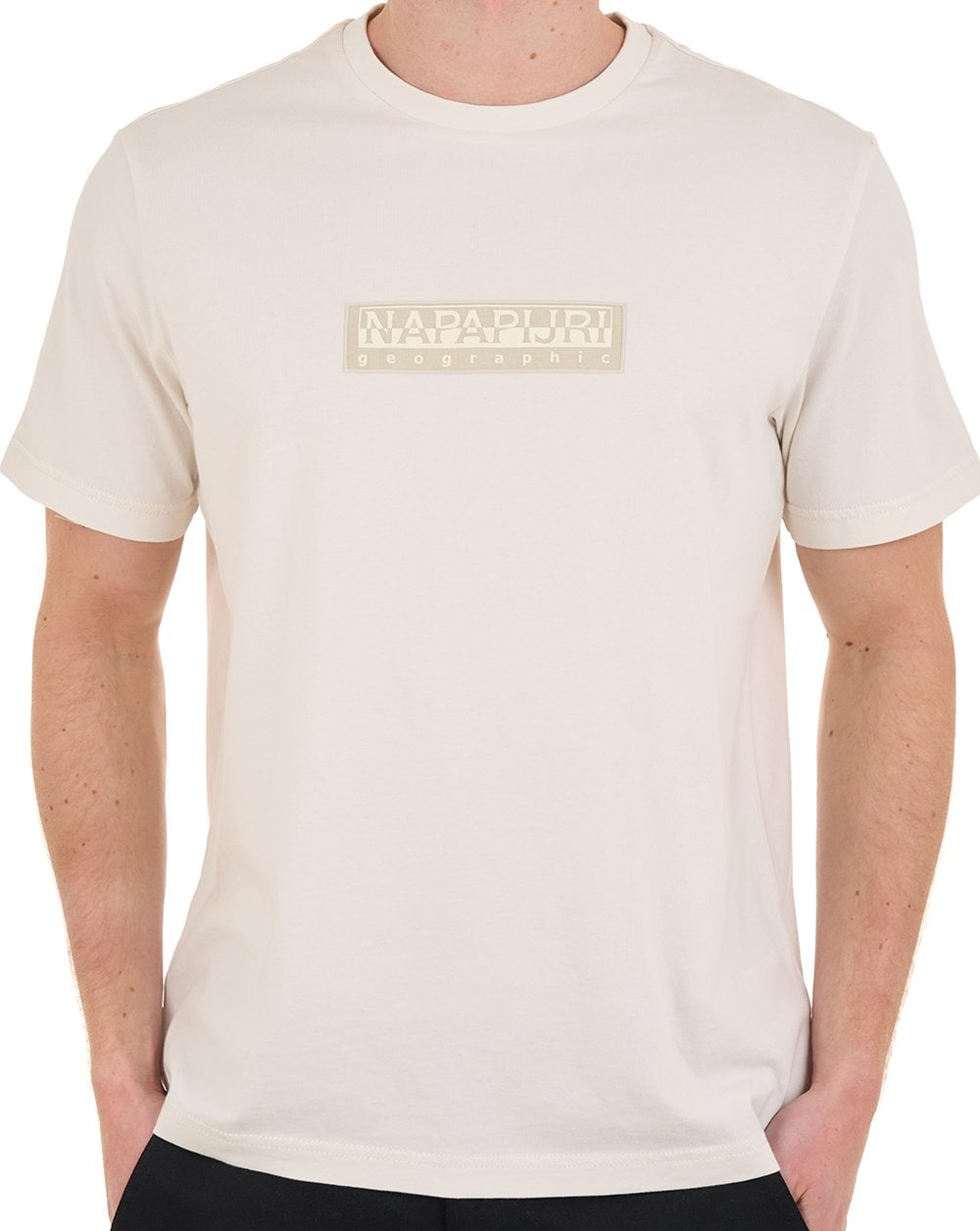 Napapijri Small Box Logo Tee White Whisper