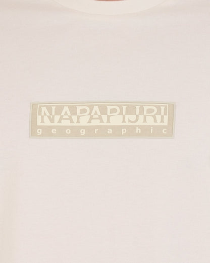 Napapijri Small Box Logo Tee White Whisper