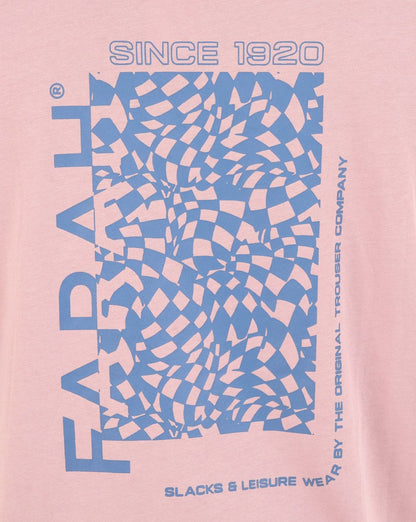 Farah Dante Graphic Tee Dusky Pink