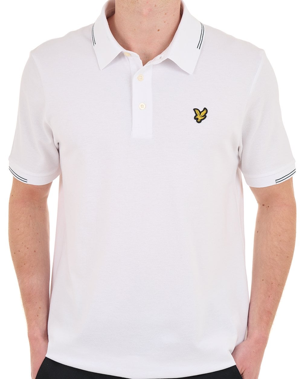 Lyle And Scott Lyle & Scott Fine Tipped Polo Shirt White