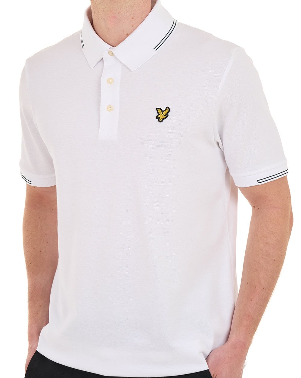 Lyle And Scott Lyle & Scott Fine Tipped Polo Shirt White