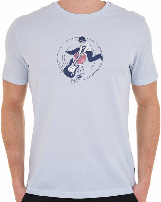 Ben Sherman Smash Target T-shirt Light Blue