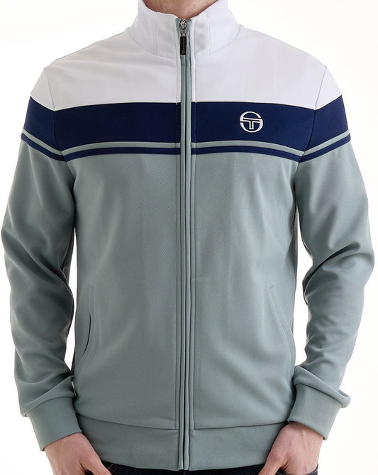 Sergio Tacchini Masters Track Top White Blue-Grey