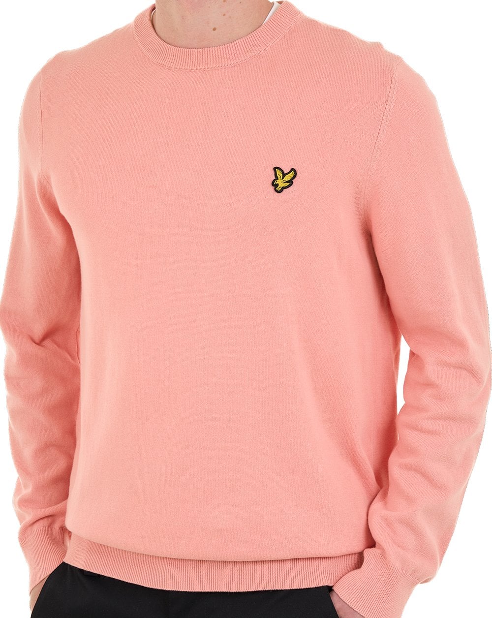 Lyle & Scott Cotton Crew Neck Jumper Pink